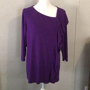 Kate & Mallory purple blouse size Large